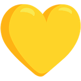 yellow-heart Emoji messenger