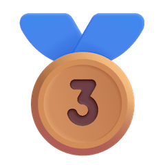 🥉 Medalha de bronze Emoji nos Windows