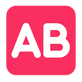 ab-button-blood-type Emoji microsoft