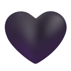 Schwarzes Herz Emoji Windows