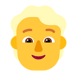 blond-haired-person Emoji microsoft