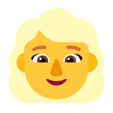 blond-haired-woman Emoji microsoft