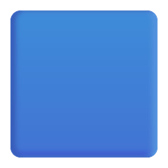 Quadrato blu Emoji Windows