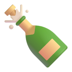 Bottiglia che viene stappata Emoji Windows