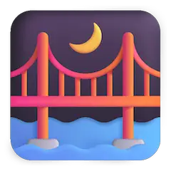Bridge at Night Emoji on Windows