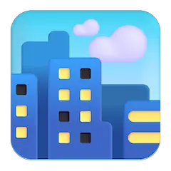 🏙️ Cityscape Emoji on Windows