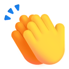 Mani che applaudono Emoji Windows
