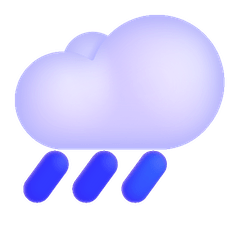🌧️ Nuvola con pioggia Emoji su Windows