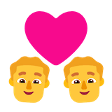 couple-with-heart-man-man Emoji microsoft