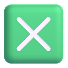 Cross Mark Button Emoji on Windows