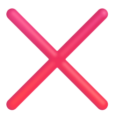 Marca de cruz Emoji Windows