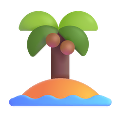 Desert Island Emoji on Windows