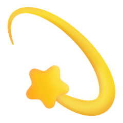 💫 Simbolo della stella con scia circolare Emoji su Windows