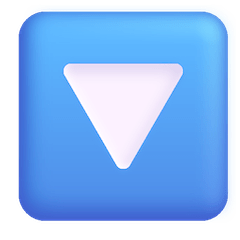 Triângulo a apontar para baixo Emoji Windows
