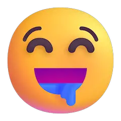 🤤 Sabberndes Gesicht Emoji auf Windows