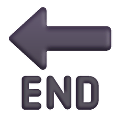 END Arrow Emoji on Windows