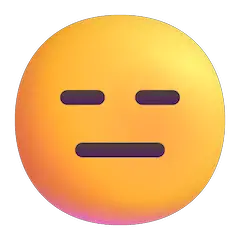 Expressionless Face Emoji on Windows