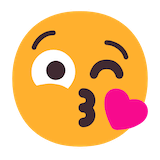 face-blowing-a-kiss Emoji microsoft