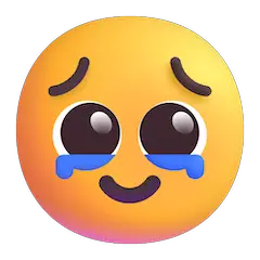 Лицо, сдерживающее слезы on Microsoft