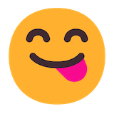face-savoring-food Emoji microsoft