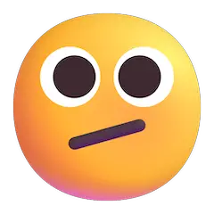 Лицо с диагональным ртом on Microsoft