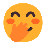 face-with-hand-over-mouth Emoji microsoft