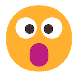 face-with-open-mouth Emoji microsoft