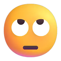 Gesicht mit verdrehten Augen Emoji Windows
