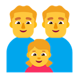 family-man-man-girl Emoji microsoft