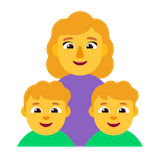 family-woman-boy-boy Emoji microsoft