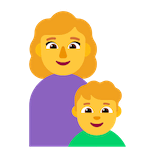 family-woman-boy Emoji microsoft