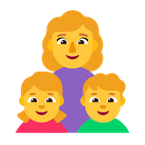 family-woman-girl-boy Emoji microsoft