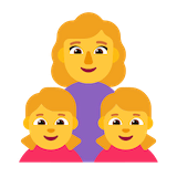 family-woman-girl-girl Emoji microsoft