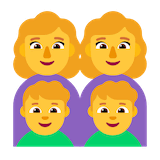 family-woman-woman-boy-boy Emoji microsoft