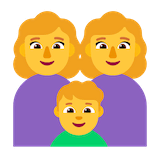 family-woman-woman-boy Emoji microsoft