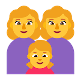 family-woman-woman-girl Emoji microsoft