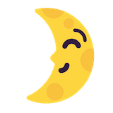 first-quarter-moon-face Emoji microsoft