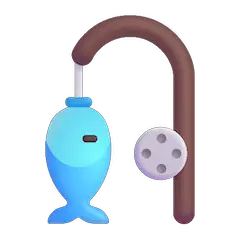 🎣 Canna da pesca con pesce Emoji su Windows