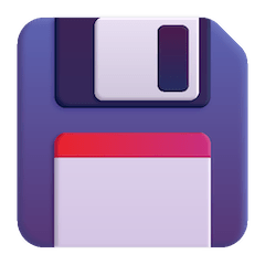 Floppy Disk Emoji on Windows