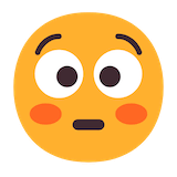 flushed-face Emoji microsoft