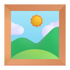 Framed Picture Emoji on Windows