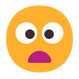 frowning-face-with-open-mouth Emoji microsoft