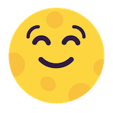 full-moon-face Emoji microsoft