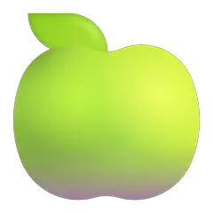 Mela verde Emoji Windows