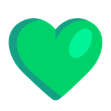 green-heart Emoji microsoft
