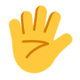 hand-with-fingers-splayed Emoji microsoft
