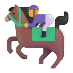 Horse Racing Emoji on Windows