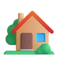 Casa con giardino Emoji Windows