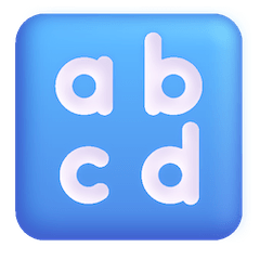 Símbolo de introdução de escrita – minúsculas Emoji Windows