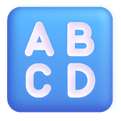 Símbolo de introdução de escrita – maiúsculas Emoji Windows